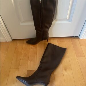 Nine West Chocolate Heeled Boots